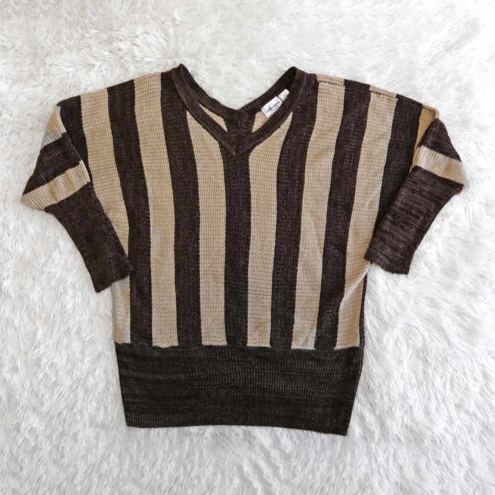 Caren Sport Knitted Style Top 2X Sweater